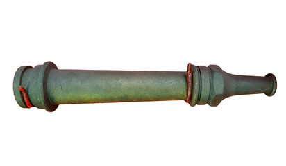  hose with and nozzle.  Isolated on white background.