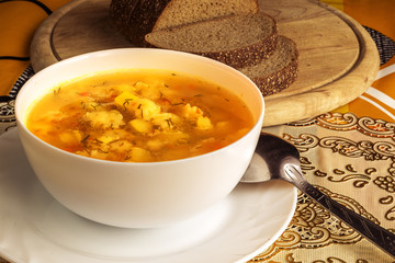 Soup with vermicelli