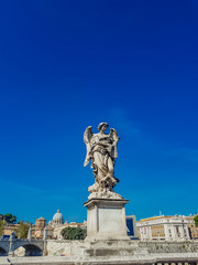 Angel statue at Sant Angelo Bridge in Rome