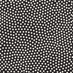 Vector Seamless Black and White Dots Jumble Pattern