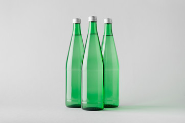 Water Bottle Mock-Up - Three Bottles