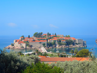 The island-resort of Sveti Stefan