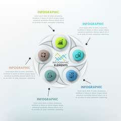 Modern infographics options banner.