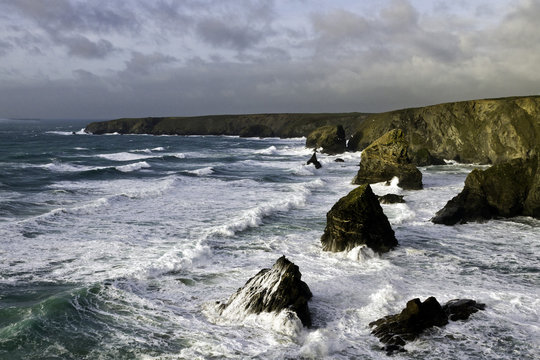 Bedruthin Steps, North Cornis coast.