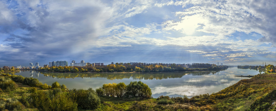 The view of the city of Krasnodar .