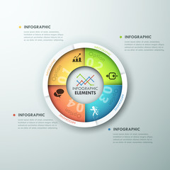 Modern infographics options banner.