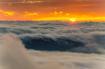 Wschód słońca z Jaworzyny Krynickiej 1114 m.n.p.m , Beskid Sądecki ,małopolska,Krynica-Zdrój