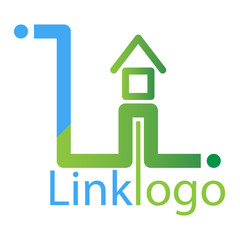 Link house logo. The cable and Wi-Fi Internet to the house