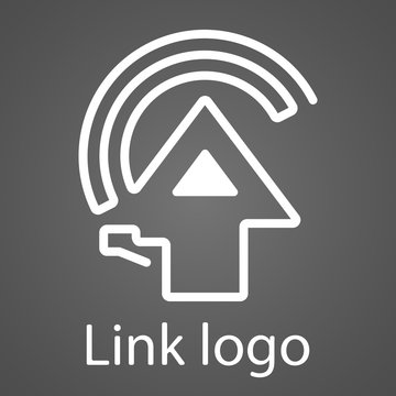 Link house logo. The cable and Wi-Fi Internet to the house