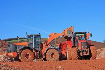 Tractor and front loader