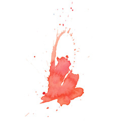 Colorful abstract watercolor texture with splashes and spatters. Modern creative watercolor background for trendy design.