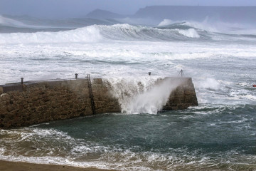 Sennen Cove Hit by Storm Imogen