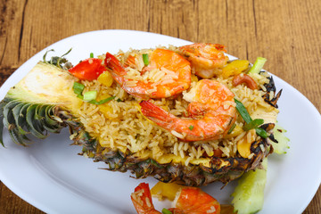 Rice with prawn
