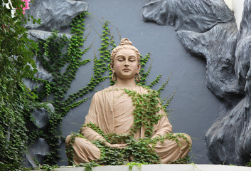 Buddha statue in Rishikesh, India