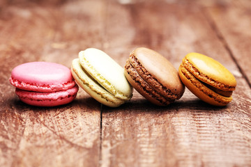 French macaroons .Dessert