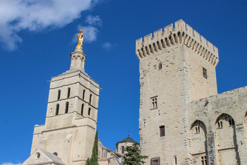Fototapeta na wymiar Avignon palais des papes
