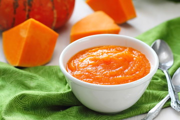 Homemade pumpkin puree