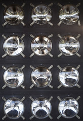 panel of the bulbs in the lighthouse Marine