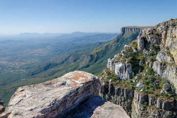 Tundavala in Angola where the plateau drops 1000m straight down into the lowlands