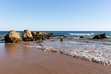 Beach of Praia da Rocha, Portimao Coast. Algarve. Portugal