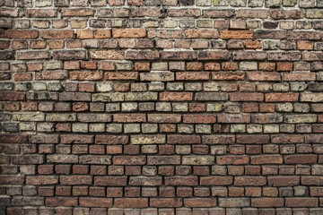 a wall of old bricks, brick background