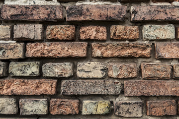 a wall of old bricks, brick background