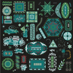 Ethnic handmade ornament for your design