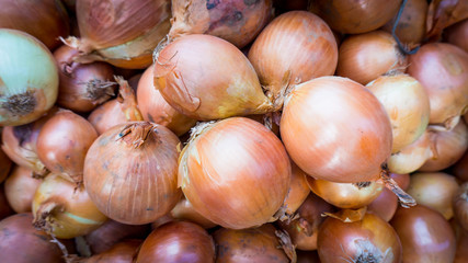 Fresh onion. Onions background. Ripe onions