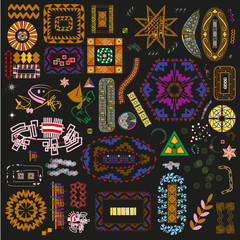 Ethnic handmade ornament for your design