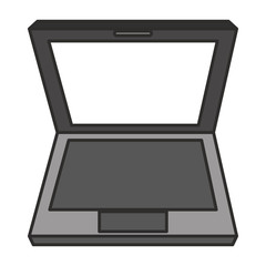 Laptop icon. Device gadget technology and electronic theme. Isolated design. Vector illustration