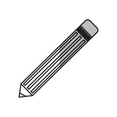 Pencil tool icon. Write office object and instrument theme. Isolated design. Vector illustration