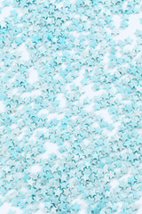 Colorful sprinkles on a white background