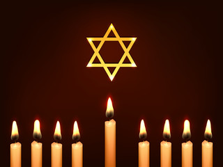 hanukkah candles star