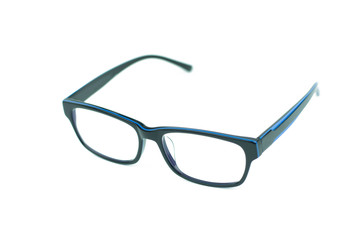 Black Glasses Isolated on White