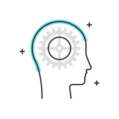 Color box icon, x concept