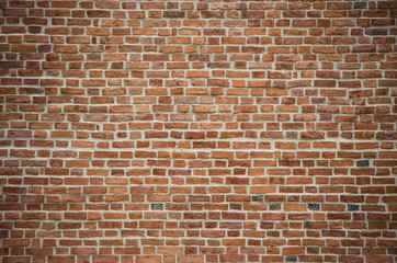 Vintage red brick wall