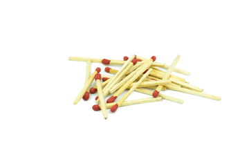 Match isolated on white background