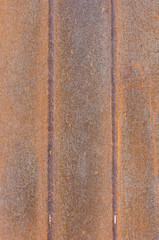 Walling panel made of weathering steel sheets (corten steel)