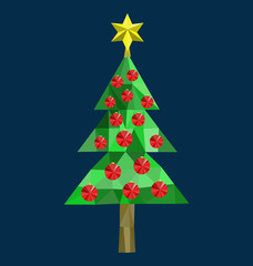 Polygon Christmas tree image 