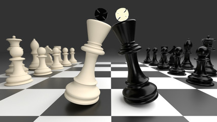 3D chess render