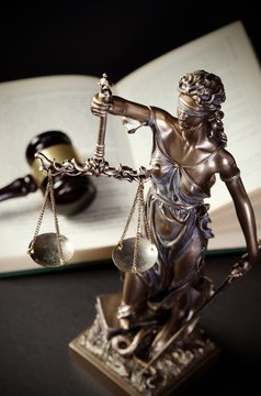 Law concept with Themis, symbol of justice