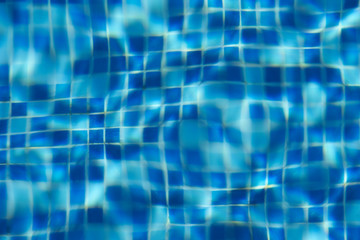 Blue swimming pool tile background