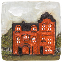 Image of home, executed in the style of volumetric painting, iso