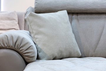 Pillows on a couch, interior