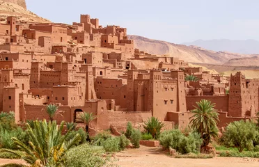 Cercles muraux Travaux détablissement Ait Benhaddou, ancienne forteresse marocaine