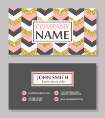Business card template. Vector illustration
