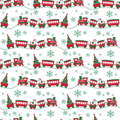Christmas seamless background © azzzya