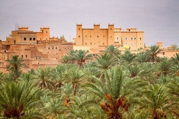 Kasbah in Draa Valley in Morocco