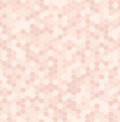 Rose hexagon pattern. Seamless vector