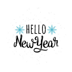 Fototapeta premium Vector illustration of Hello new year
